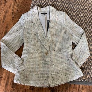 Ann Taylor Tweed Blazer 10P